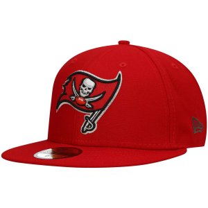 Мужская облегающая шляпа New Era Red Tampa Bay Buccaneers Team Basic 59FIFTY