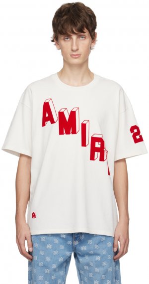 AMIRI Белая хоккейная футболка для фигуристов