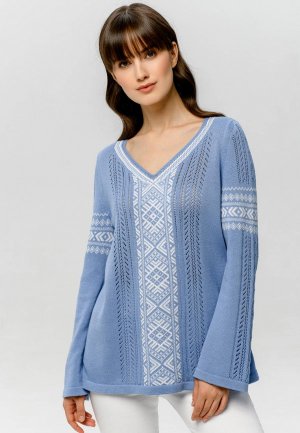 Пуловер Scandica Alice. Цвет: голубой