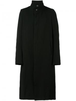 Однобортное пальто Poème Bohémien. Цвет: чёрный