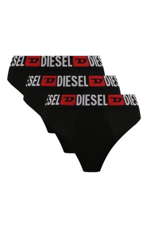 Комплект из трех пар трусов Diesel. Цвет: чёрный