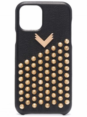Декорированный чехол для iPhone 12 Pro Manokhi. Цвет: черный