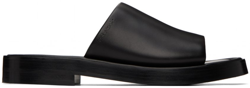 Черные сандалии с ремешком Ferragamo