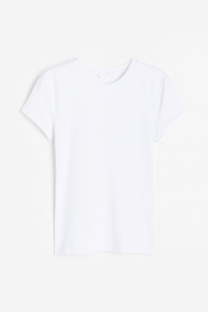 Приталенная футболка из микрофибры H&M