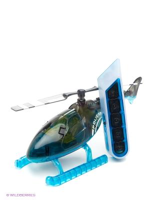 Игрушка - Вертолет с книжкой  и пультом Worx Toys. Цвет: голубой, серый, черный