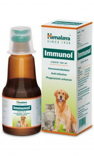 Добавка Immunol для кошек и собак - 100 мл Иммуномодулятор усилитель фагоцитоза Himalaya