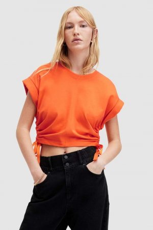 Блузка MIRA из хлопка , оранжевый AllSaints