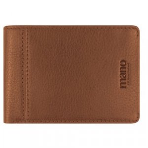 Бумажник, коричневый Mano. Цвет: коричневый