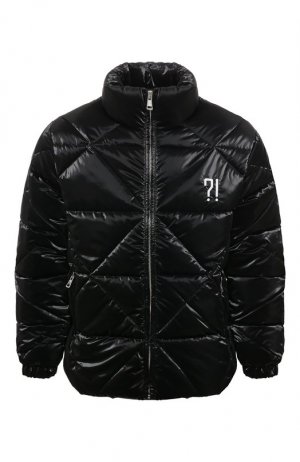 Утепленная куртка CHMPS PARISSE. Цвет: чёрный