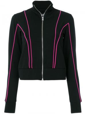 Куртка в спортивном стиле с полосатой отделкой Misbhv. Цвет: черный