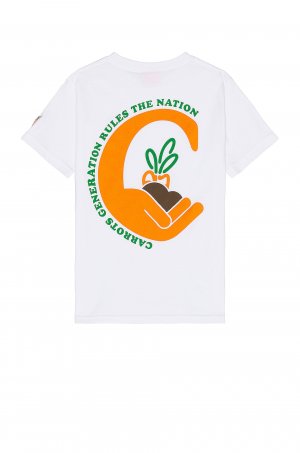 Футболка  Nation T-shirt, белый Carrots