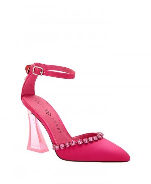 Женские туфли-лодочки Lookerr на каблуке из люцита с закрытым носком , розовый Katy Perry