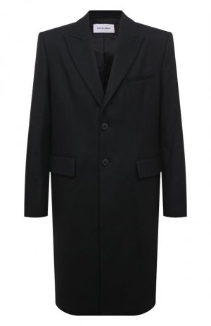 Шерстяное пальто Trussardi. Цвет: чёрный