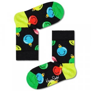 Носки размер 2-3Y, черный, мультиколор Happy Socks. Цвет: разноцветный/микс