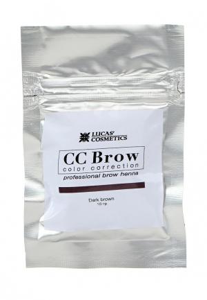 Хна для бровей CC Brow в саше (темно-коричневый), 10 гр. Цвет: коричневый