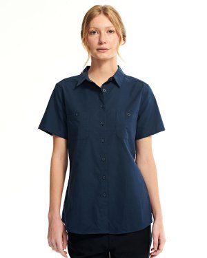 Женская классическая оксфордская рабочая рубашка CAT, синий Cat
