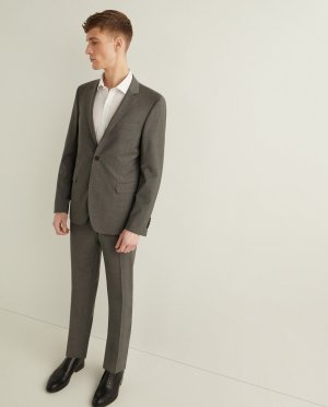 Мужские серые классические брюки , серый Florentino. Цвет: серый
