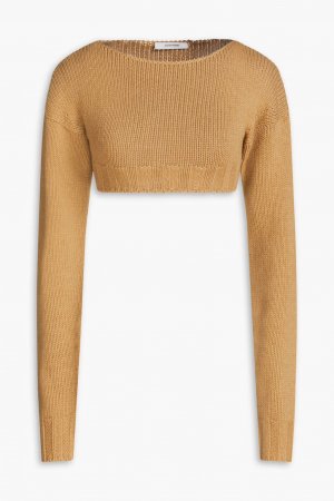 Укороченный вязаный свитер , коричневый Le 17 Septembre