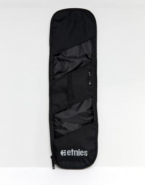 Темно-серая сумка для скейтборда с ремешком Etnies. Цвет: серый