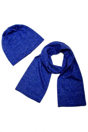 Комплект: шапка, шарф Asavi Jewel. Цвет: синий меланж