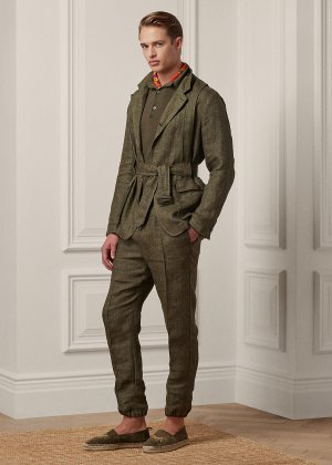 Сшитые вручную льняные брюки для костюма Ralph Lauren