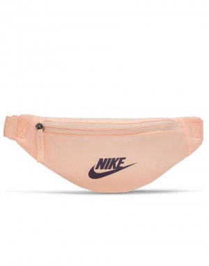 Мини сумка-кошелек на пояс и через плечо персикового цвета Heritage-Оранжевый цвет Nike