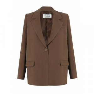 Пиджак, размер 44, коричневый Gertrude + Gaston. Цвет: коричневый