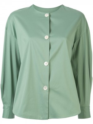 Поплиновая рубашка Tomorrowland. Цвет: зеленый