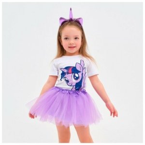 Набор для фотосессии «Искорка», My Little Pony: юбка и ободок Kaftan. Цвет: фиолетовый