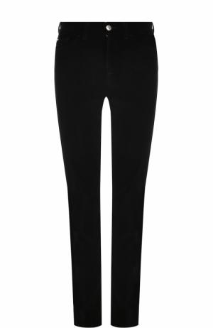 Бархатные джинсы прямого кроя Armani Jeans. Цвет: черный