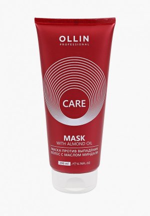 Маска для волос Ollin CARE против выпадения PROFESSIONAL с маслом миндаля, 200 мл. Цвет: прозрачный