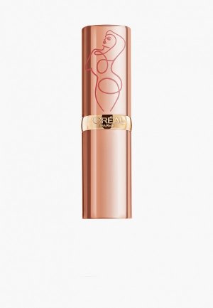 Помада LOreal Paris L'Oreal нюдовая color riche, оттенок 181, экцентричный нюд. Цвет: розовый
