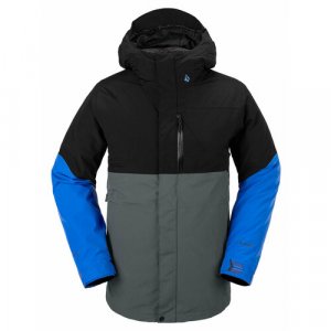 Куртка , размер XL, синий, черный Volcom. Цвет: синий/черный/синий-черный