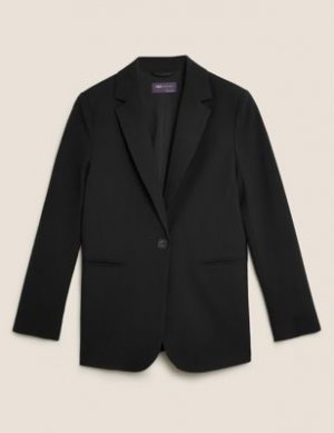 Свободный однобортный пиджак, Marks&Spencer Marks & Spencer. Цвет: черный