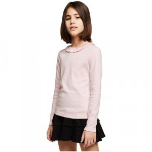 Школьная блуза, размер 128-134, розовый Снег. Цвет: розовый