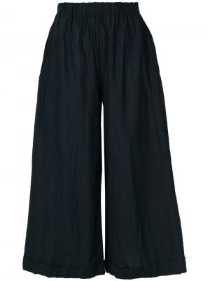 Широкие укороченные брюки Daniela Gregis. Цвет: синий