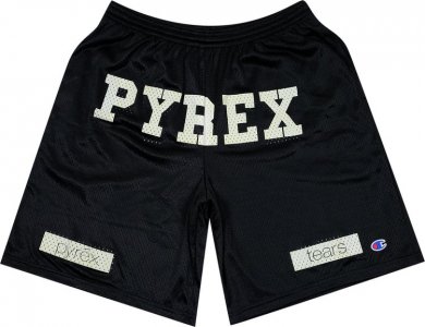 Шорты x Pyrex Tears Shorts 'Black', черный Denim