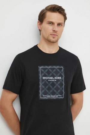 Хлопковая футболка, черный Michael Kors