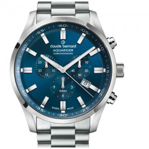 Наручные часы Спорт Aquarider 10222 3M BUIN1, синий, серебряный Claude Bernard. Цвет: синий