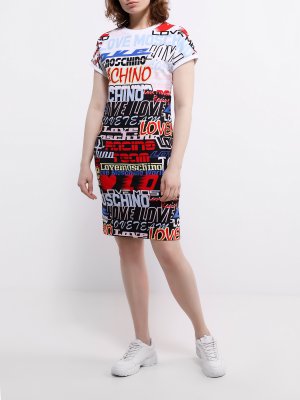 Платье Love Moschino. Цвет: multikolor
