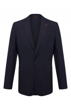 Пиджак из кашемира и шерсти Colombo. Цвет: синий