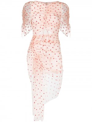 Платье миди Stardust со сборками Alice McCall. Цвет: нейтральные цвета