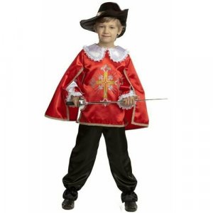 Детский костюм мушкетёра красный Bat-24 Батик. Цвет: красный
