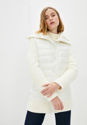 Куртка утепленная Elisabetta Franchi. Цвет: белый