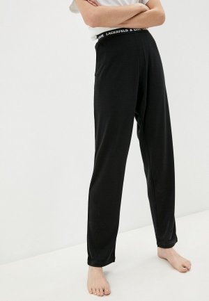 Брюки домашние Karl Lagerfeld. Цвет: черный