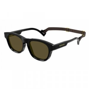Солнцезащитные очки GG1238S 001, черный GUCCI. Цвет: черный