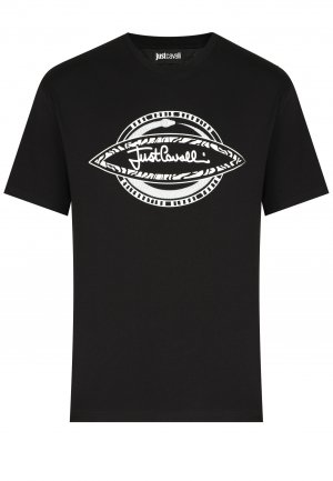 Футболка JUST CAVALLI. Цвет: черный