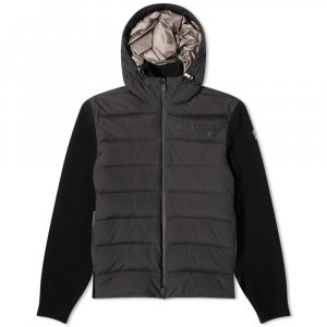 Утепленная трикотажная куртка, черный Moncler Grenoble