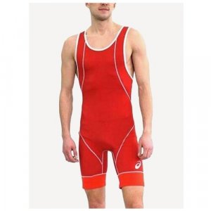 Трико Wrestling Suit, размер 2XL, красный ASICS. Цвет: красный