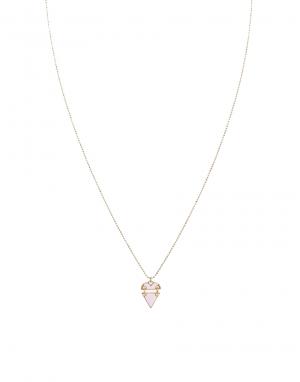 Ожерелье с подвеской в виде разбитого сердца Maria Francesca Pepe. Цвет: розовое золото